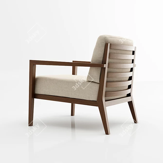 Modern Fornasarig EOS Lounge Chair 3D model image 2