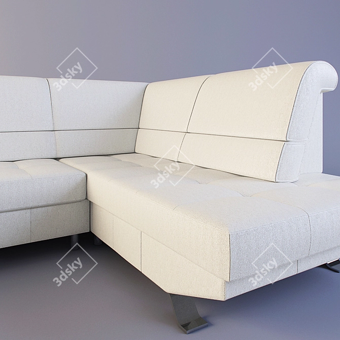 Modern Corner Sofa Fashion OTM/BK-3F 3D model image 2