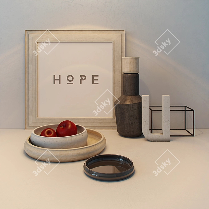 Elegant Decor Set 3D model image 1