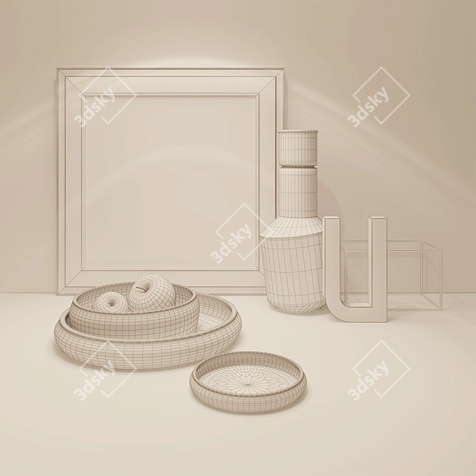 Elegant Decor Set 3D model image 2