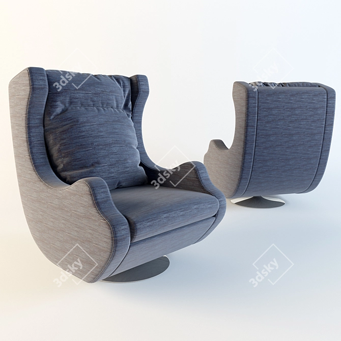 Lazzoni BRJ642 Wheelchair - Compact and Stylish 3D model image 1