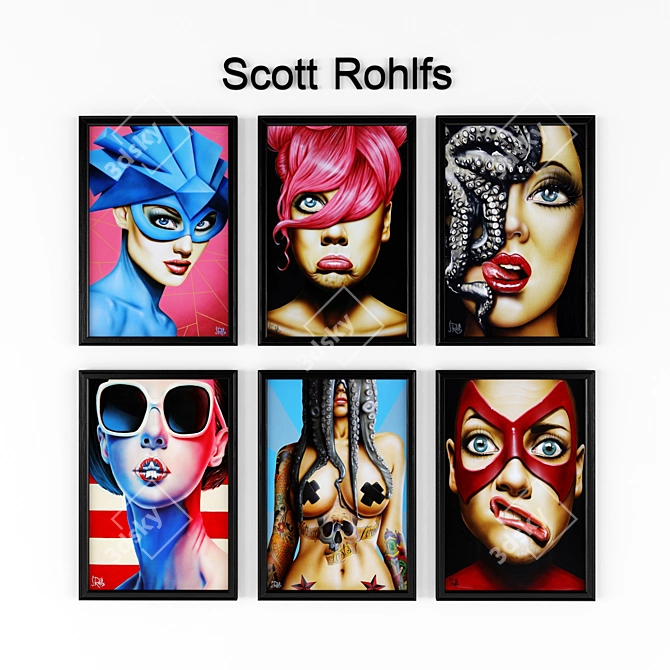 Captivating Art by Scott Rohlfs 3D model image 1