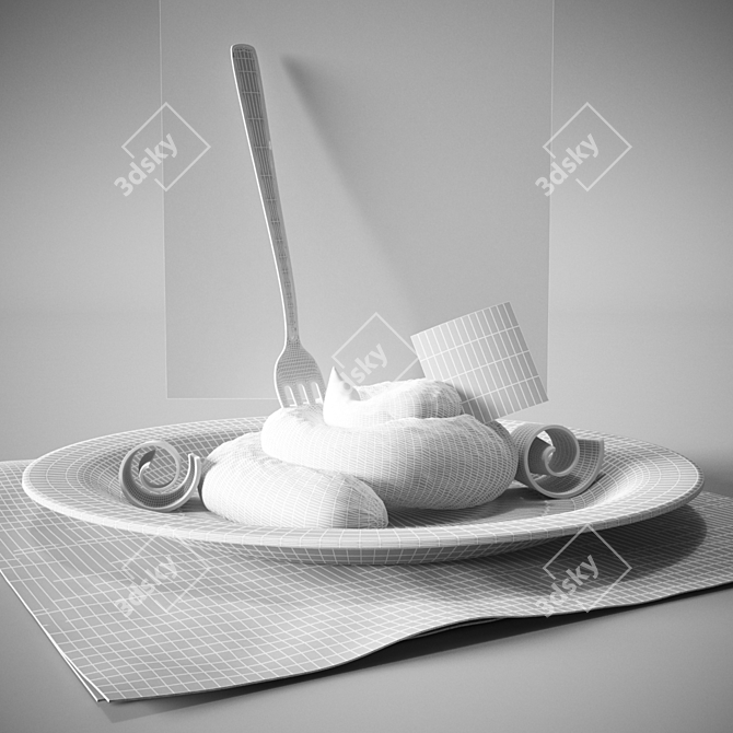 Buttered Herb Pate 3D model image 2