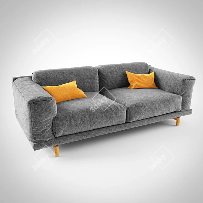 Muuto Rest Sofa - Relaxed Elegance for Your Home 3D model image 1