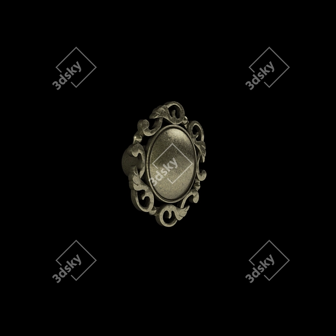 Elegant Furniture Handles Collection 3D model image 3