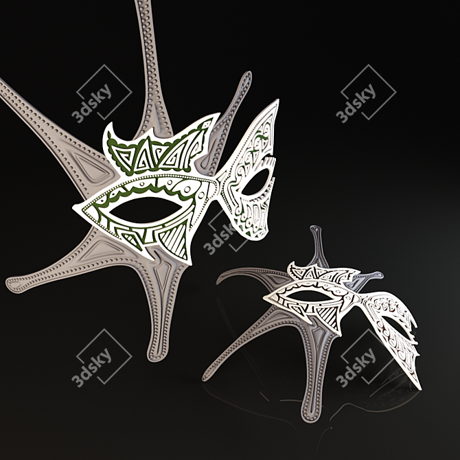 Decorative Mask 3D model image 1