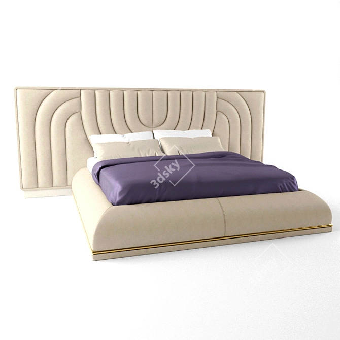 ORO-Milano Bed Marilu  Luxury Italian Design 3D model image 1