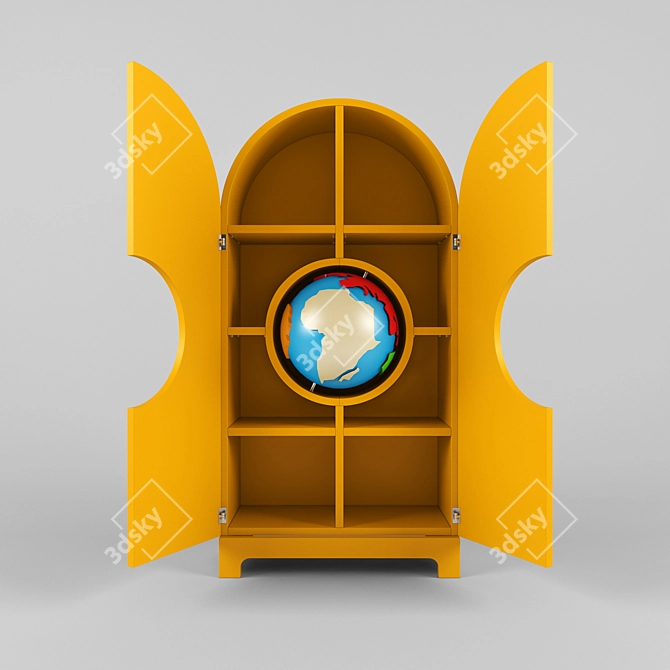 World Explorer Souvenir Cabinet 3D model image 1