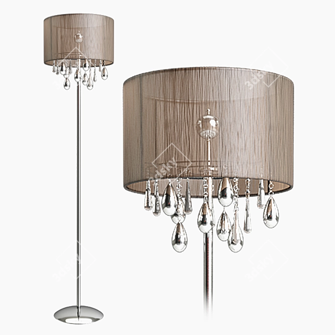 Elegant Jacqueline Light Fixture 3D model image 1