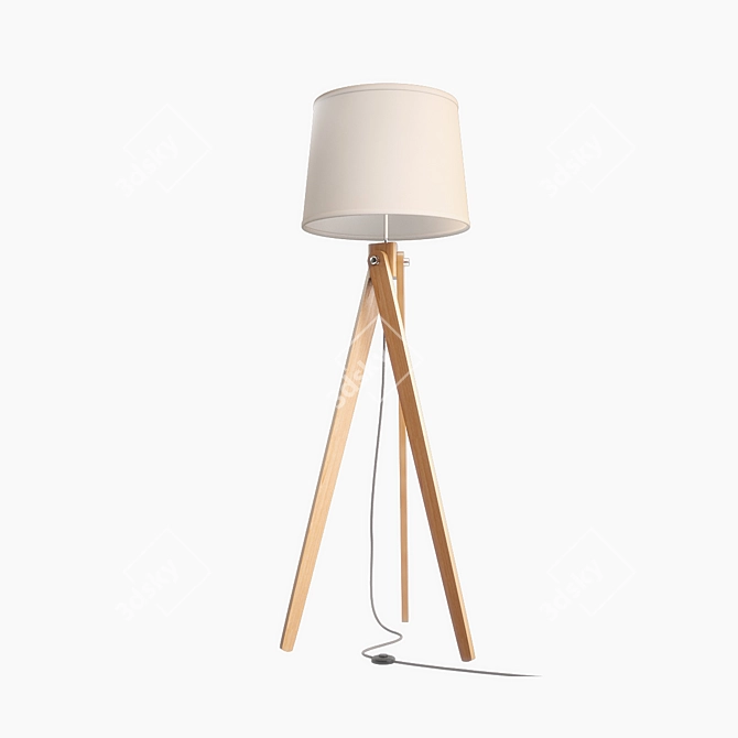 Bernal Floor Lamp: Sleek Elegance 3D model image 1