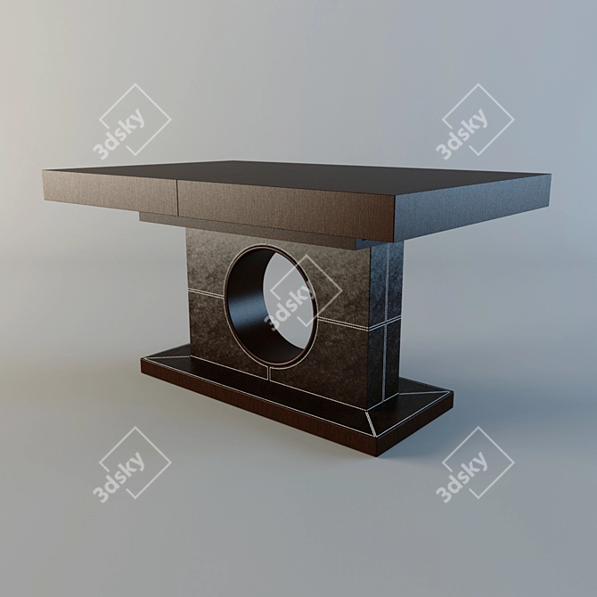 Elegant Vinotti Dining Table 3D model image 1