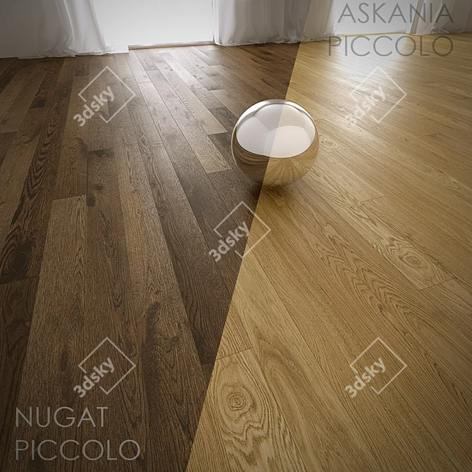 Barlinek Pure Line Parquet Collection: 4 Types, MultiTexture+FloorGenerator 3D model image 1