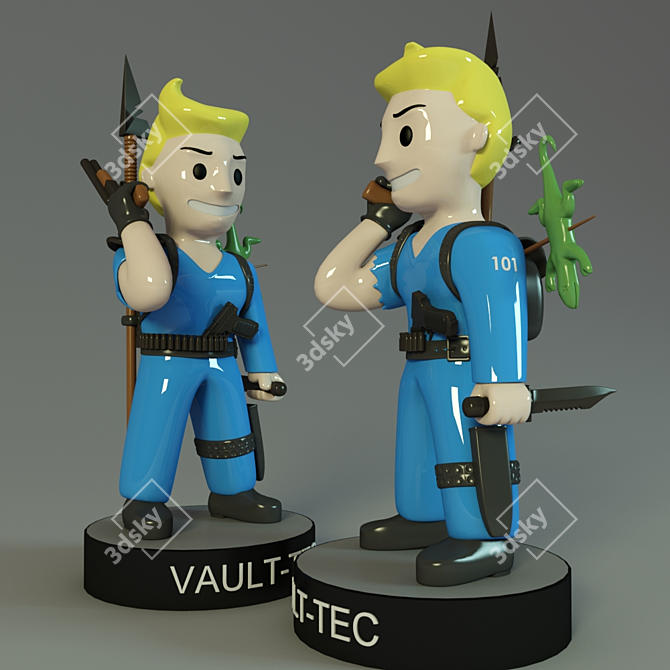 Title: Survive with VAULT-BOY 3D model image 1