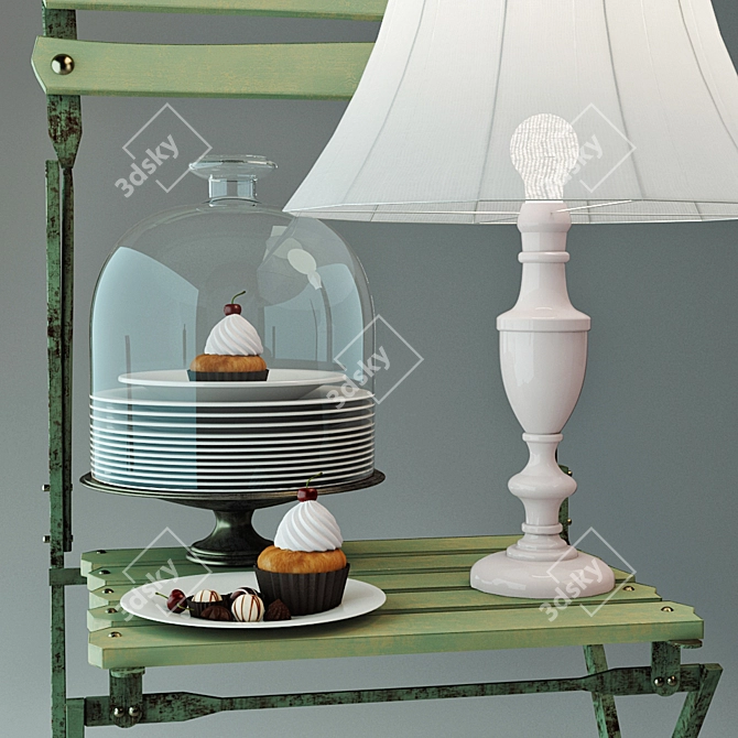 Provencal Sweet Treats Set 3D model image 1