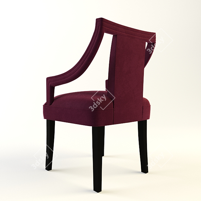 Chair Wood Bark 3D model image 2