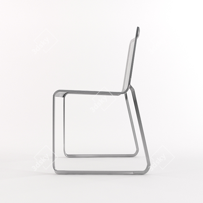 Sleek oXo Chair: A Crystal Clear Design 3D model image 2