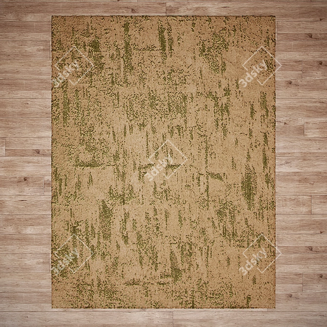 Title: Marble LivingCarpets: Brown-Green 3D model image 3