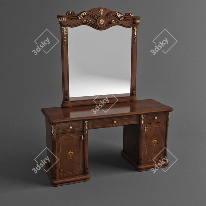 Assolo Aqua Rhodes Table 3D model image 1