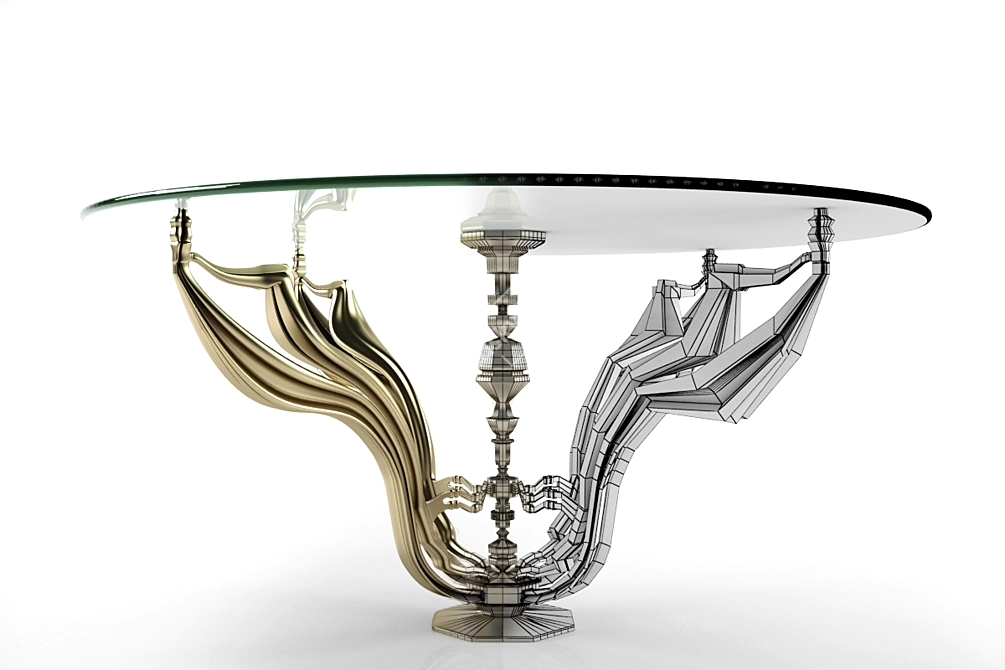 Unique Design Coffee Table 3D model image 1