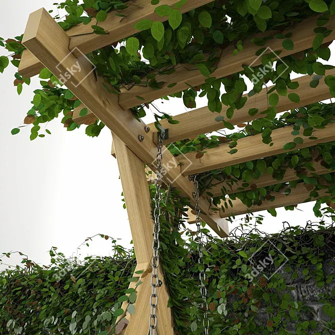 Versatile Swing for Garden and Wall 3D model image 3