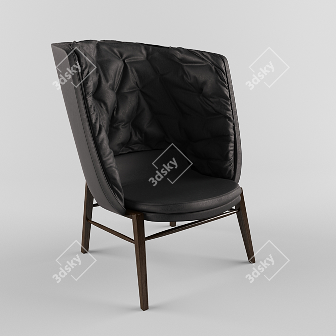 Cleo Lounge High Chair: Design Your Perfect Space 3D model image 1