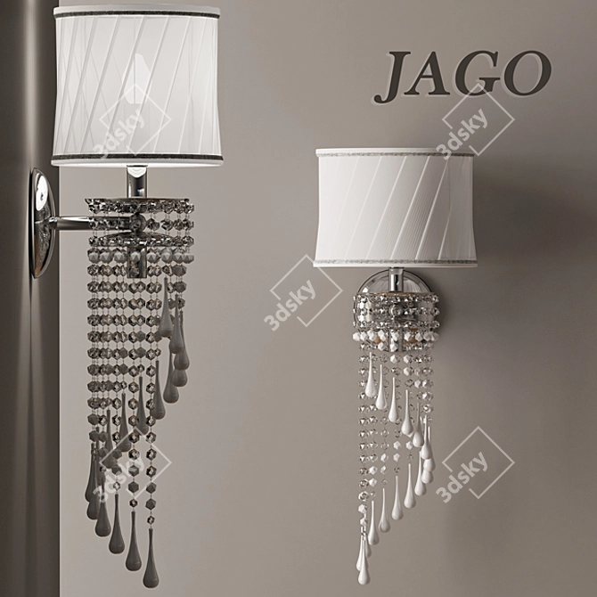 Elegant G9 Sconce by Jago 3D model image 1