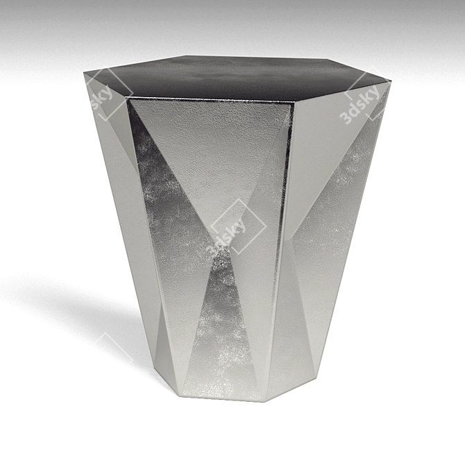 Modern Geometric Low Table 3D model image 1