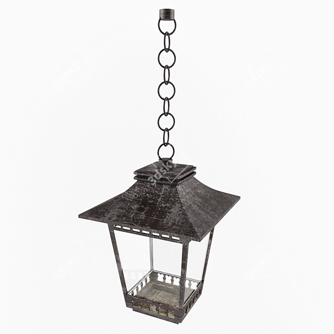 Outdoor Hanging Light Fixture 3D model image 1