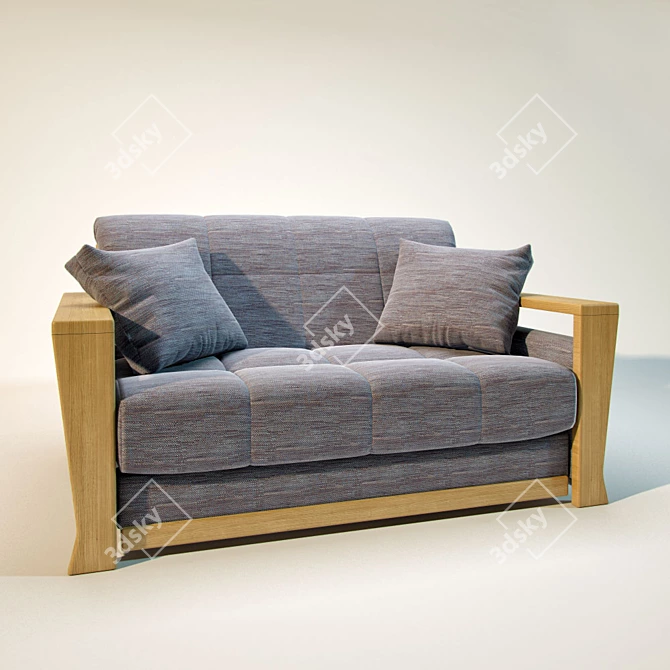 Lunar Luxe Sofa 3D model image 1