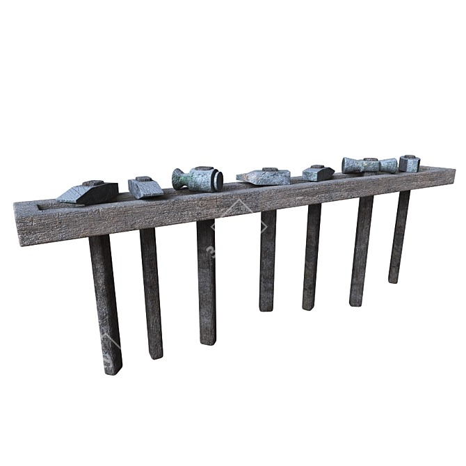 Quality Hammer Set 3D model image 1