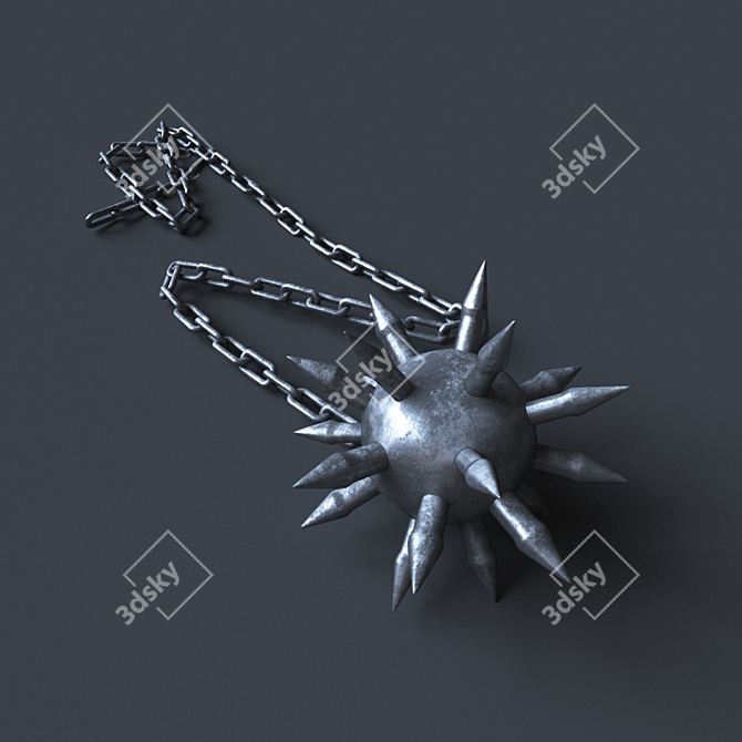 Customizable Corona Mace 3D model image 1