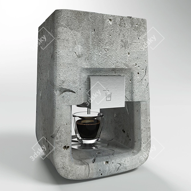 Lavazza Concrete Coffee Machine 3D model image 3