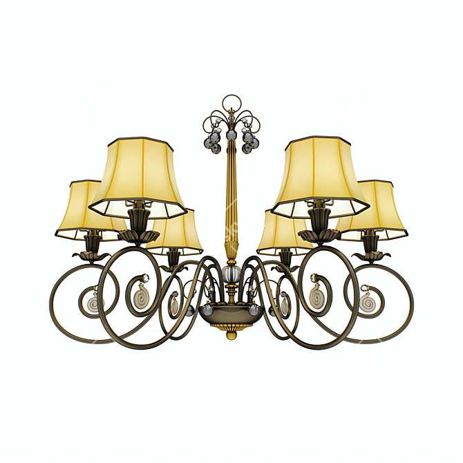 VIAN Minevra 7100 6-Light Chandelier 3D model image 1