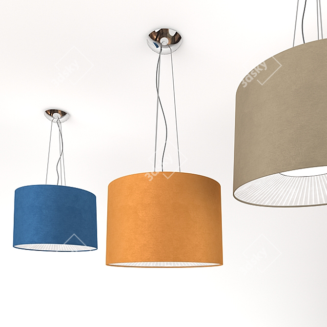 Velvet SP Pendant Lamp: Elegant, Versatile Lighting 3D model image 1