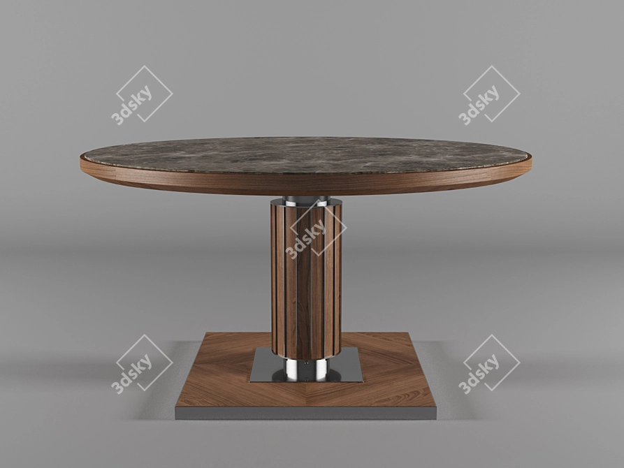 Sleek Besana Sestante Table 3D model image 1