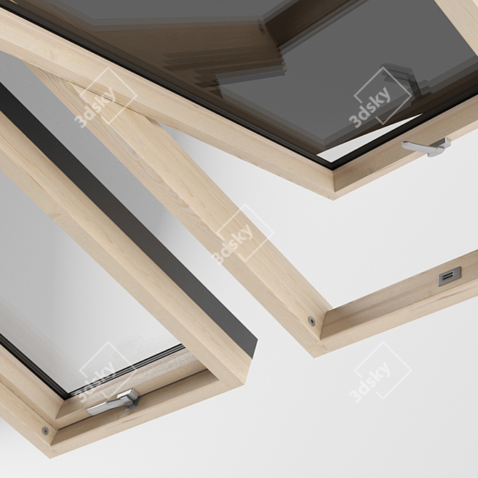 3D Fakro FTT Roof Window 3D model image 2