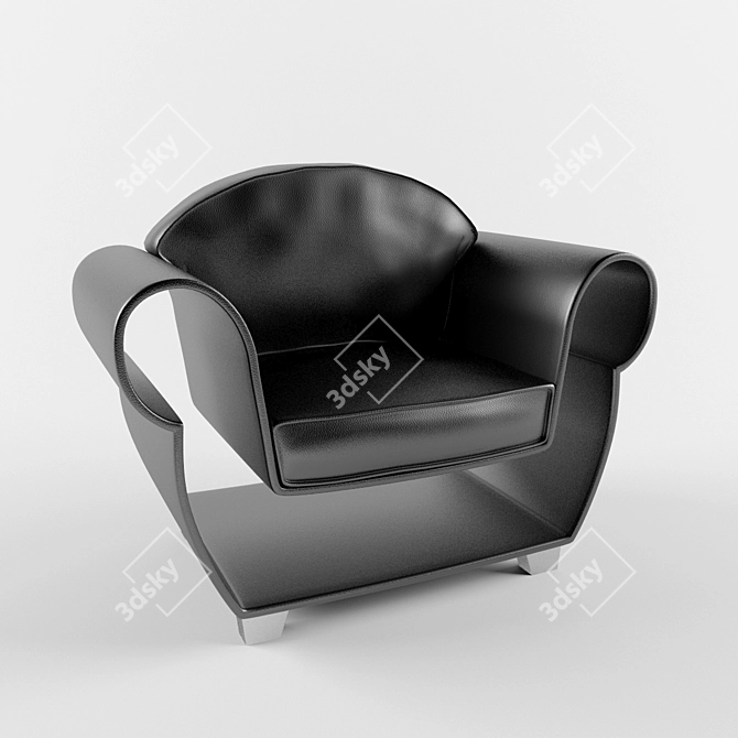 Versatile Hollow Chair 3D model image 1