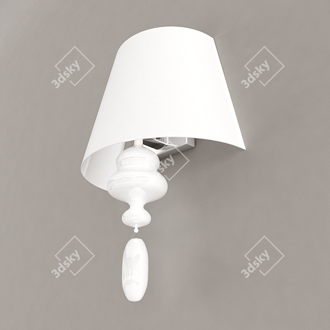 Title: Breezelight 1304/AP: Elegant Wall Lamp 3D model image 1