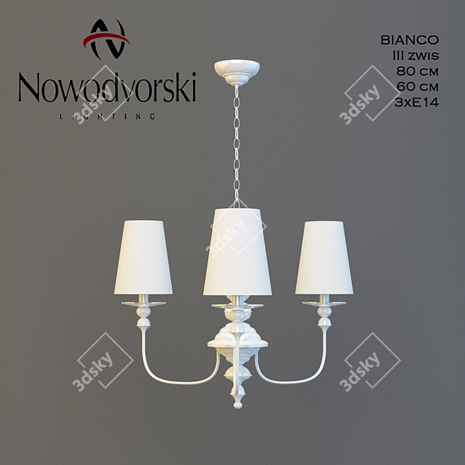 Elegant Nowodvorski Bianco Pendant 3D model image 1