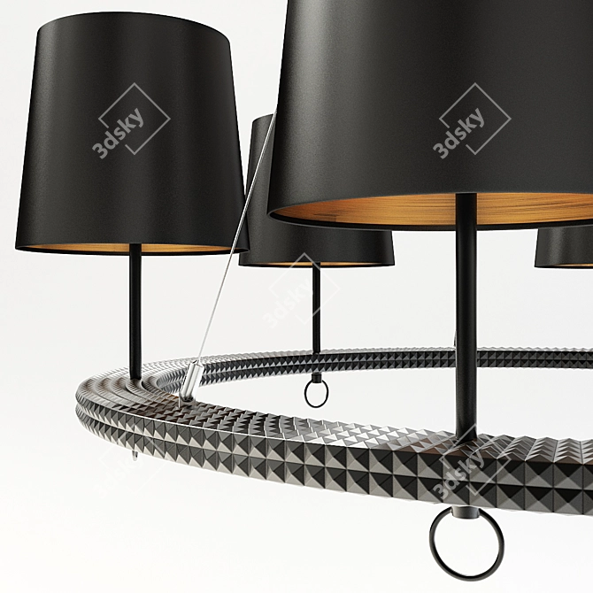Raina Rainbow Chandelier 3D model image 2
