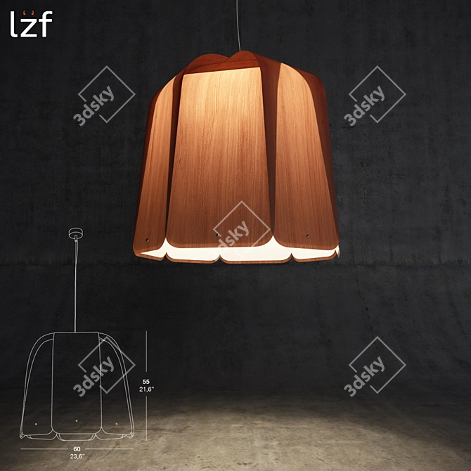 Domo SG Pendant Light - Stylish Illumination 3D model image 1