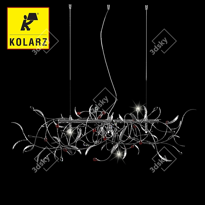 Elegant Kolarz Chandelier 3D model image 1