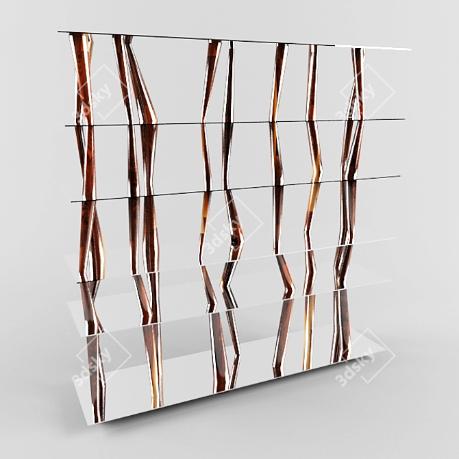 Stylish Horm Sendai Rack 3D model image 1