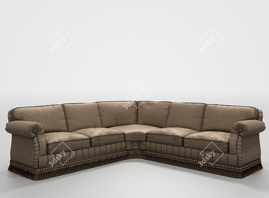 French-made Misura Rossini Sofa 3D model image 1