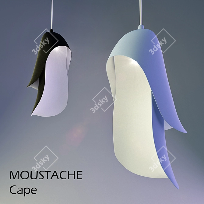 Mystic Stache Pendant Light 3D model image 1