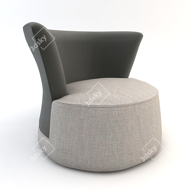 Modern Fireside Chair: ASTUCE 3D model image 1