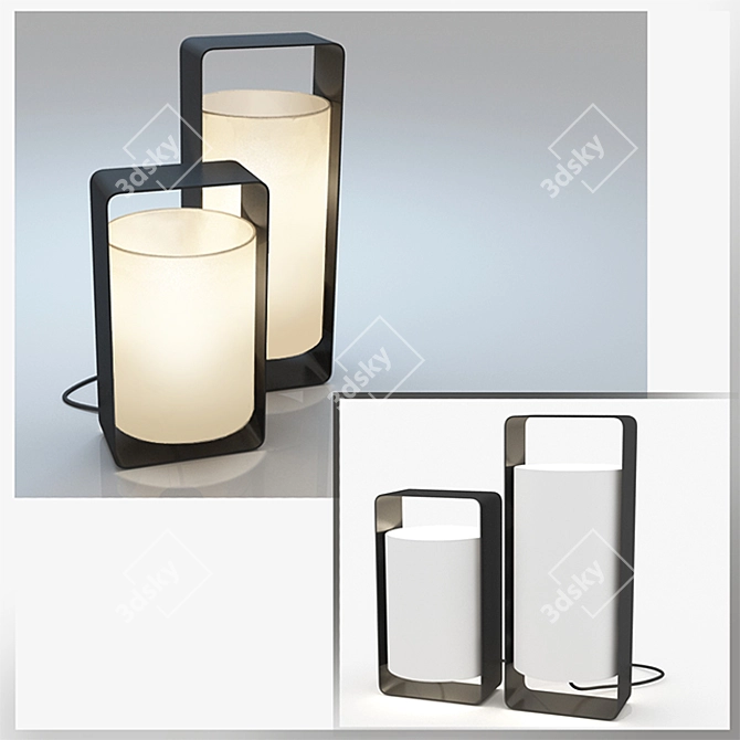 Sleek LED LULA-G Lamp 3D model image 1