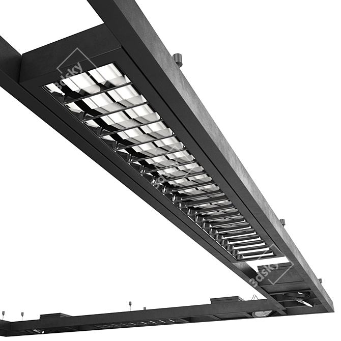Modular Halla Vari Luminaire: Versatile Lighting Solution 3D model image 2