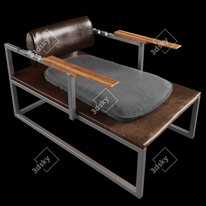 Sleek VERDEN Quintal Chair 3D model image 1