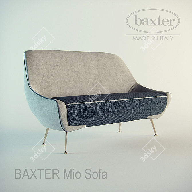 Elegant Mio Sofa 3D model image 1